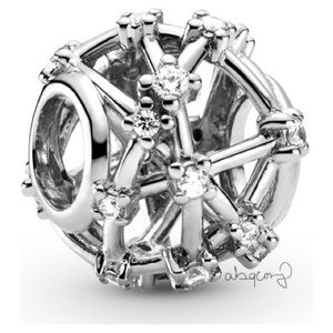 EUC Pandora 799240C01 Sterling Silver Star Constellations Openwork Charm w/ CZ’s